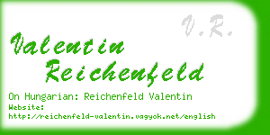 valentin reichenfeld business card